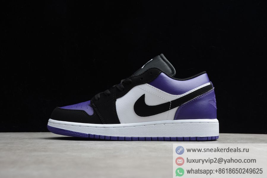 Air Jordan 1 Low Court Purple 553558-125 Unisex Basketball Shoes